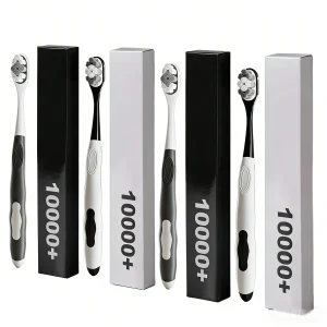 Luxury 10000 Bristle Whitening Toothbrush Ultra Soft Bristle Oral Care Hygiene with Plastic Handle Biodegradable Home Use