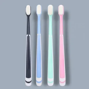 Ergonomic Plastic Handle Toothbrush with Ultra Soft Nylon Bristles for Home Oral Hygiene