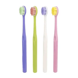 Multi Colored Soft Bristle Home and Travel Toothbrushes That Can Effectively Clean Teeth